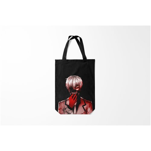 фото Сумка-шоппер / 31х42 см / аниме / токийский гуль ken kaneki в крови burnettie