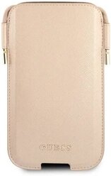 Guess для смартфонов чехол Pouch PU Saffiano 4G Gold (M size, IP12), шт