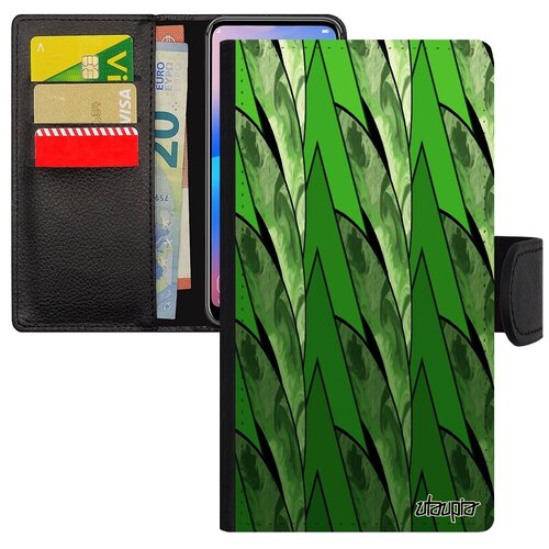 фото Защитный чехол книжка на телефон // apple iphone xs // "восход" закат вершина, utaupia, зеленый