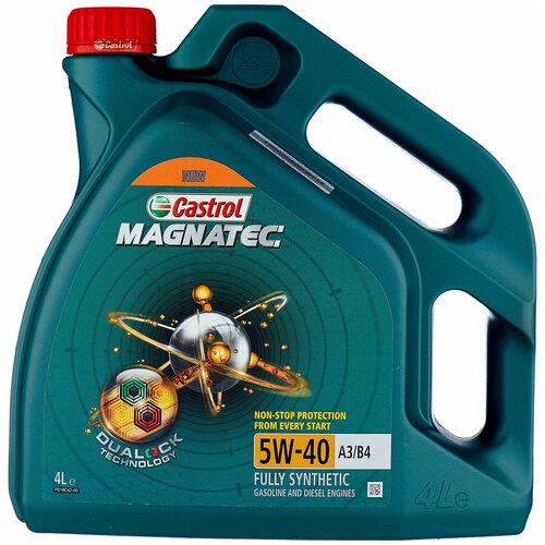 фото Синтетическое моторное масло castrol magnatec 5w-40 а3/в4 dualock, 4 л