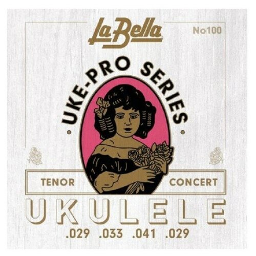 LA BELLA Set 100 Tenor/Concert струны для укулеле тенор/концерт струны для укулеле pyramid ukulele tenor 501200 70 80