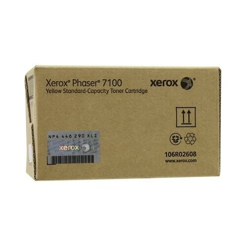Тонер-картридж Xerox 106R02608 желтый оригинальный