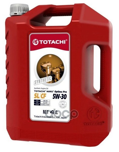TOTACHI Масло Моторное Totachi Niro Optima Pro Synthetic 5w-30 Sl/Cf Пласт. 4л