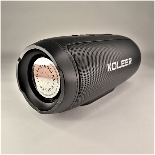 Портативная беспроводная Блютуз Bluetooth стерео колонка Koleer мощный басс чистый звук 275000₽