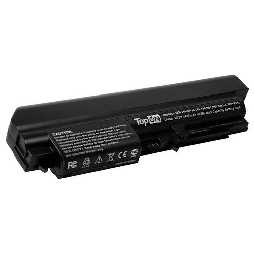фото Аккумуляторная батарея topon для ноутбука lenovo 42t4533 10.8v (4400mah)