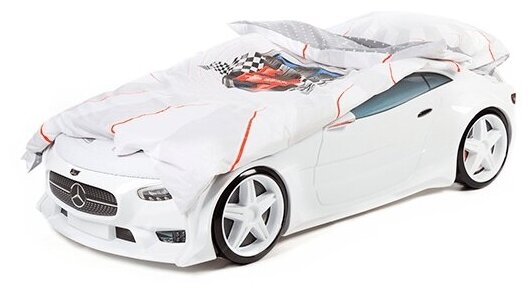 Futuka Kids комплект постельного белья для машинок-кроваток (белый)