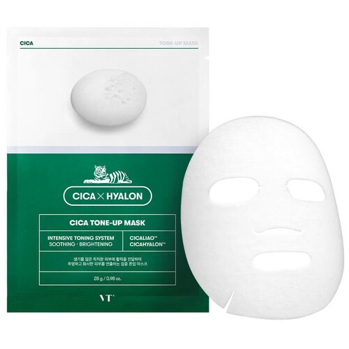 Тканевая маска для выравнивания тона VT Cosmetics Cica Tone-Up Mask (28 гр)