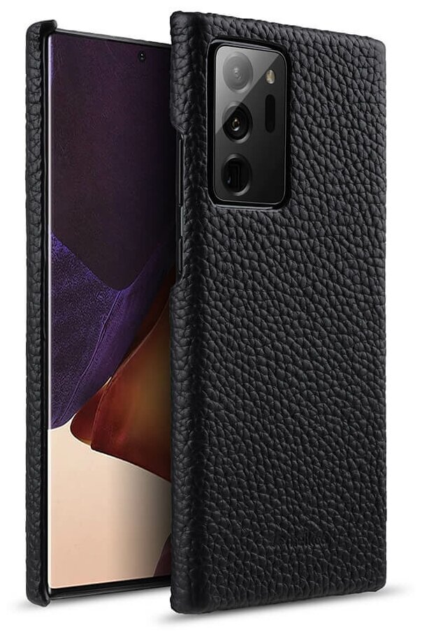 Кожаный чехол накладка Melkco для Samsung Galaxy Note 20 Ultra - Snap Cover, черный