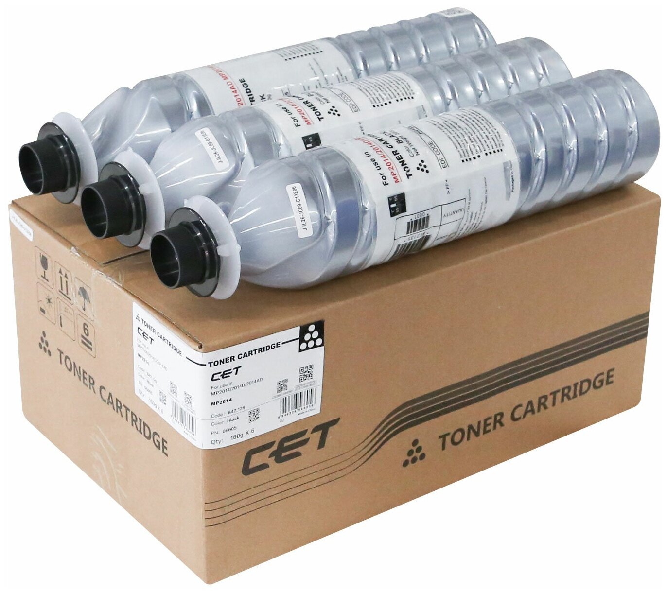 CET Тонер-картридж совместимый СЕТ CET CET6605 MP2014 черный 160 гр. 4K