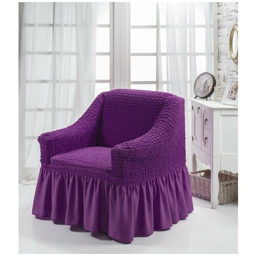 фото Чехол на кресло bulsan burumcuk фиолетовый bulsan (турция)