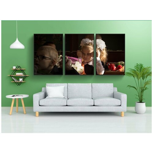 фото Набор модулных постеров для интерьера "сентябрь, школа, 1 сентября" 60x90 см. в тубусе, без рамки lotsprints