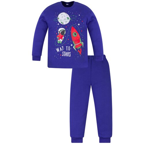 Пижама детская 800п, Утенок, рост 86 см, василек_астронавт