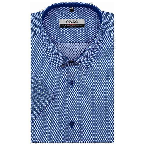 Рубашка GREG, размер 174-184/39, синий