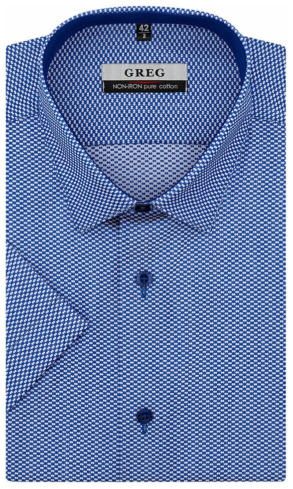 Рубашка мужская короткий рукав GREG 233/201/8268/Z/1 