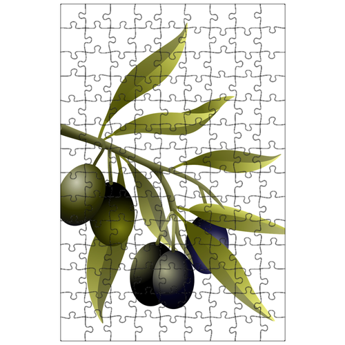 фото Магнитный пазл 27x18см."оливки, масло, фрукты" на холодильник lotsprints