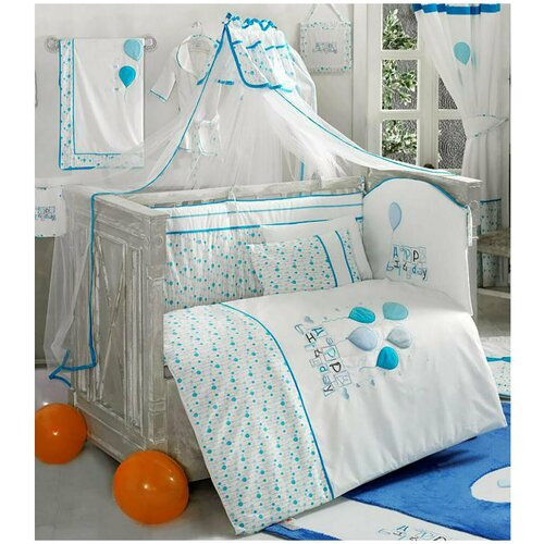 Комплект Kidboo из 6 предметов серии Happy Birthday (Blue) подушка happy baby 87510 40х60 см белый