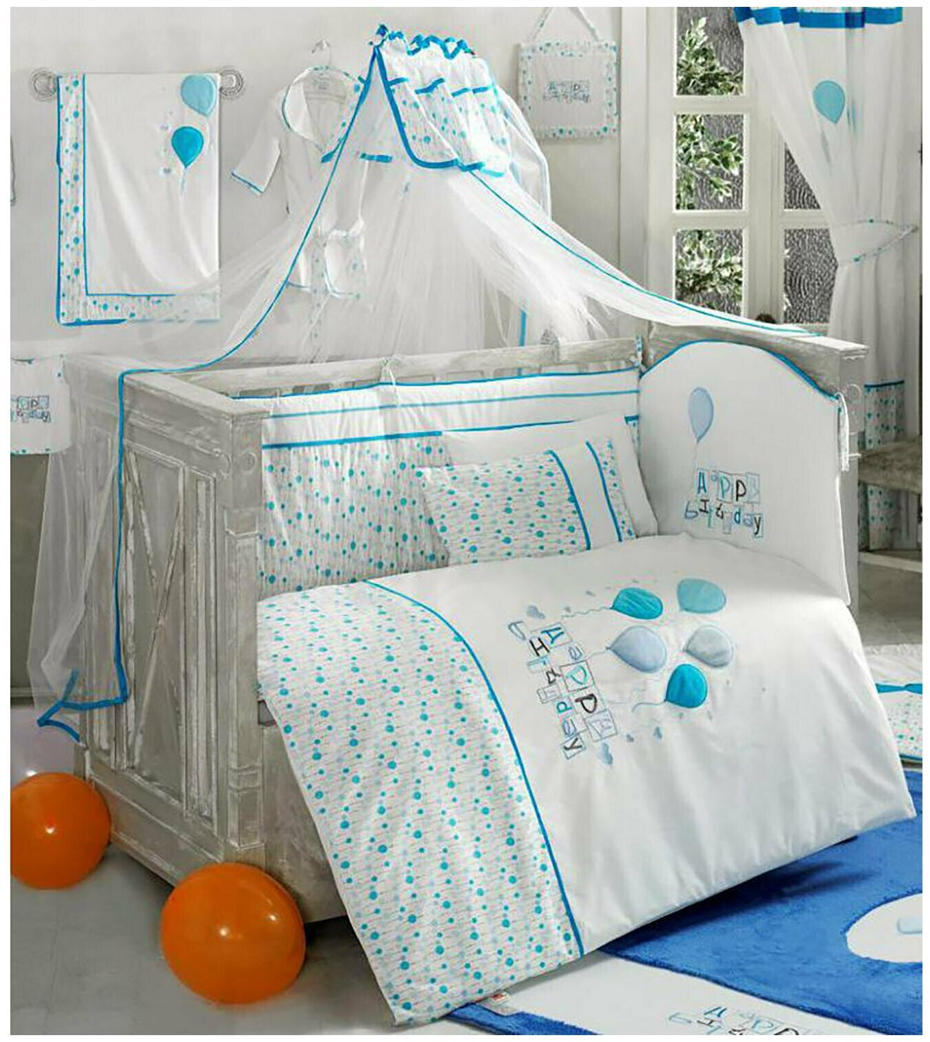 Комплект Kidboo из 6 предметов серии "Happy Birthday" (Blue)