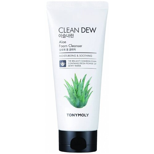 Tony Moly Пенка для умывания с экстрактом Алоэ Clean Dew Aloe Foam Cleanser, 180 мл