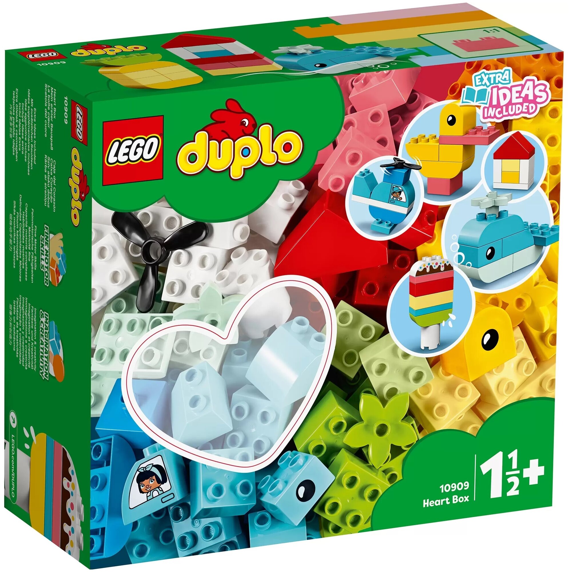 Конструктор LEGO DUPLO Коробка Сердце, 80 деталей (10909) - фото №20