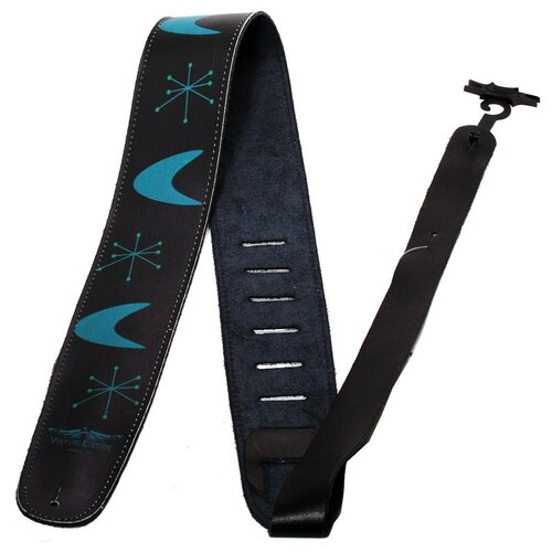 фото Perri's p25vk-1356 ремень гитарный, цвет ремня чёрный, с рисунком vulture culture