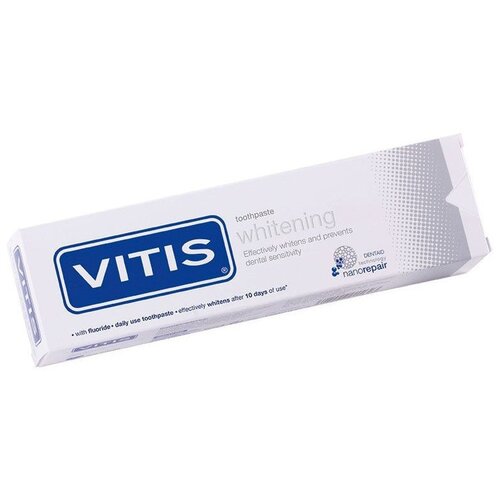 Зубная паста Dentaid Vitis Whitening, 100 мл, 160 г, разноцветный ручка для отбеливания зубов putimi гель для отбеливания зубов сыворотка для чистки зубов удаление пятен от зубного налета инструменты для о