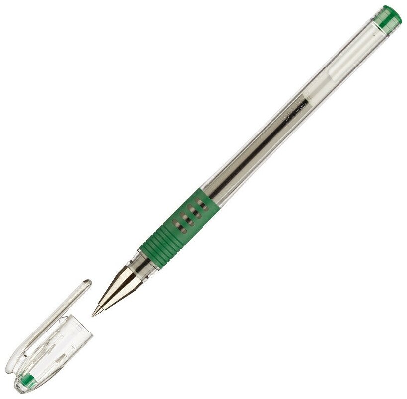 Ручка гелевая неавтомат PILOT BLGP-G1-5 резин. манжет. зеле