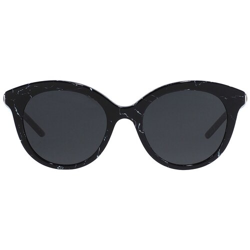 фото Солнцезащитные очки prada, круглые, оправа: пластик, с защитой от уф, для женщин, черный