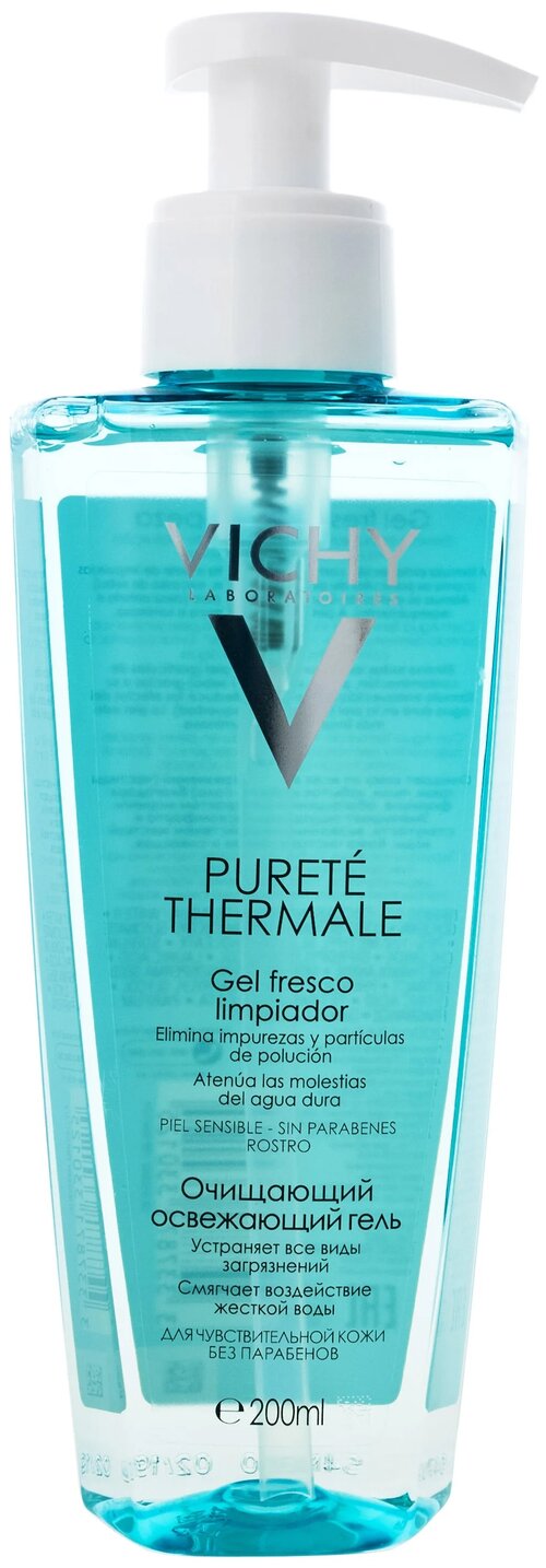 Гель очищающий Vichy Purete Thermale для умывания, придающий сияние коже, 200 мл