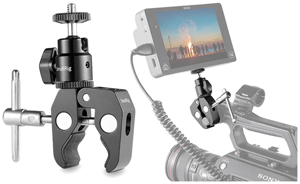 Держатель Smallrig 1124 Универсальный держатель Clamp Mount with 1/4" Screw Ball Head Mount