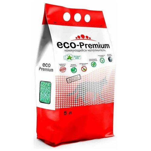 Комкующийся наполнитель ECO-Premium Алоэ, 5л, 1 шт.