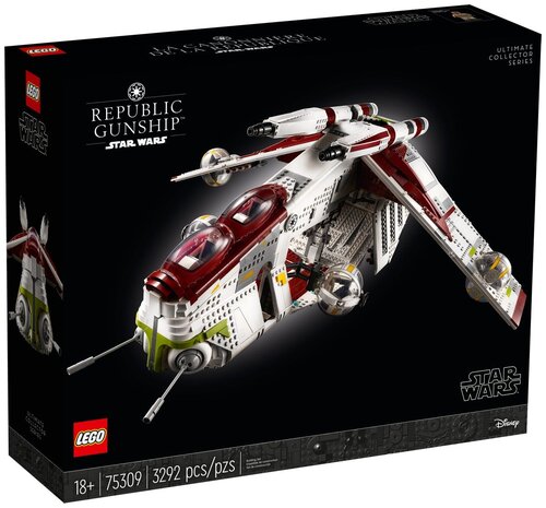 Конструктор LEGO Star Wars 75309 Боевой корабль Республики, 3292 дет.