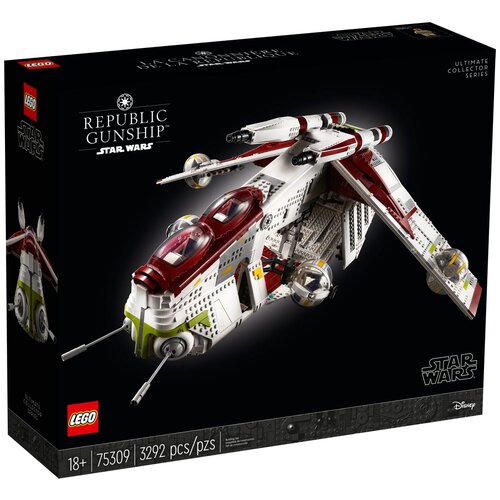 Конструктор LEGO Star Wars 75309 Боевой корабль Республики, 3292 дет. конструктор lego star wars 75309 боевой корабль республики 3292 дет