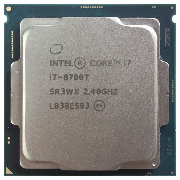 Процессор Intel Core i7-8700T LGA1151 v2, 6 x 2400 МГц, OEM