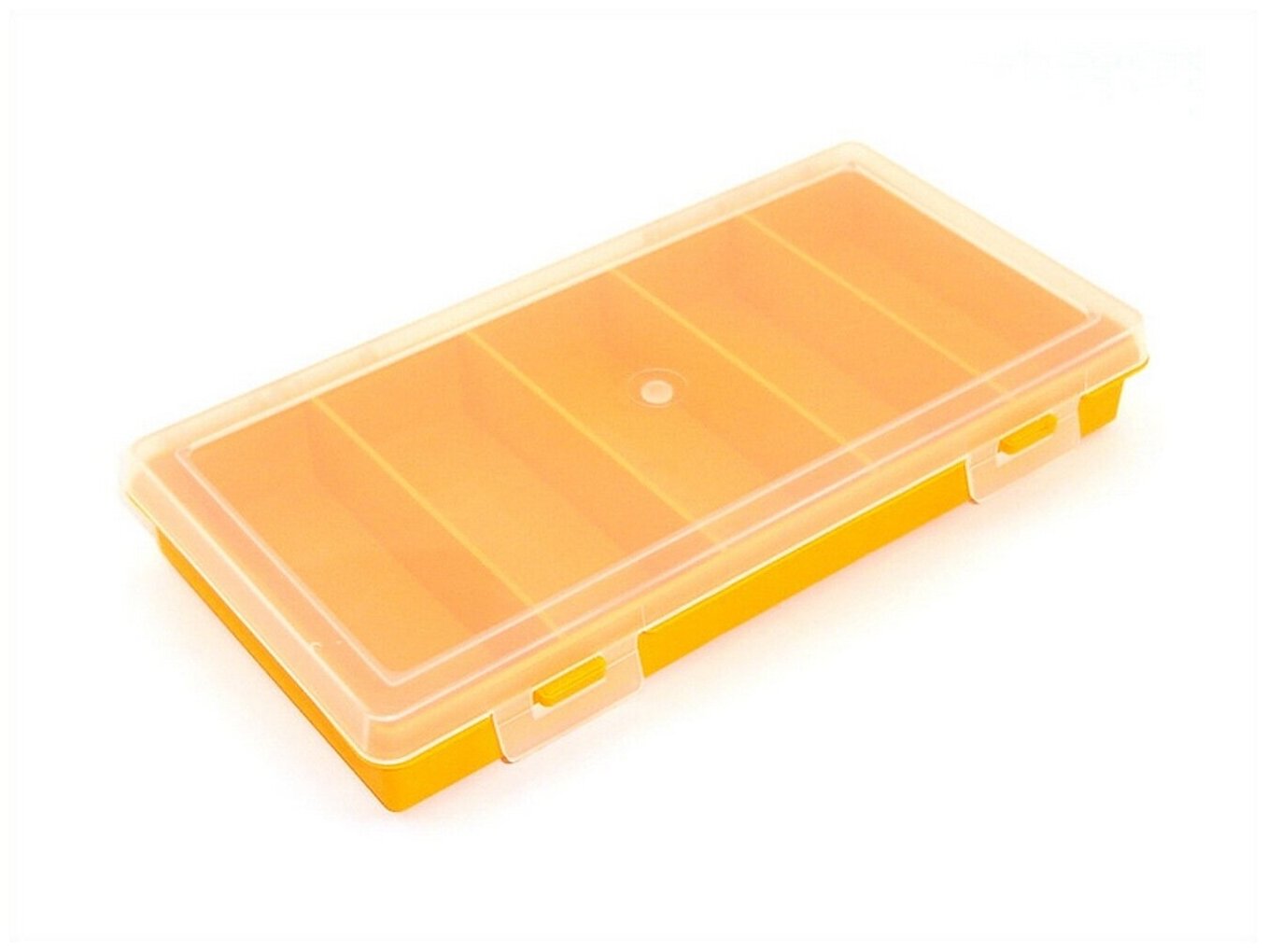 Коробка для приманок PlBOX 2405 (5 ячеек) 240 х 130 х 35 мм цв. Жёлтый