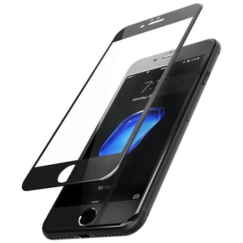 Защитное стекло для iPhone 7 / 8 / SE (2020) 3D черный