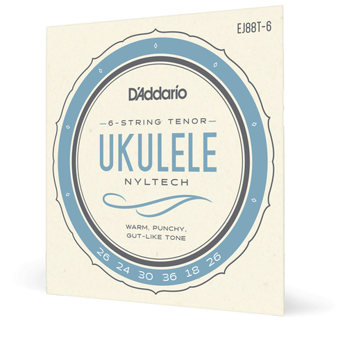 D ADDARIO EJ88 T-6 T-6 Струны для укулеле тенор 6 струн струны для укулеле тенор d addario ej88 t