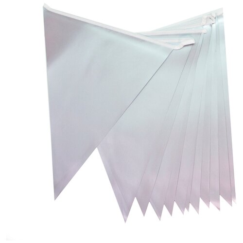 фото Гирлянда флажки, серебро, 28*300 см, 1 шт. дон баллон