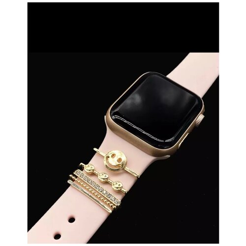 Подвески для ремешка Apple Watch/украшение для Apple Watch/силиконовый ремешок Apple Watch/шармы для ремешка Apple Watch/шармы для часов смайлик