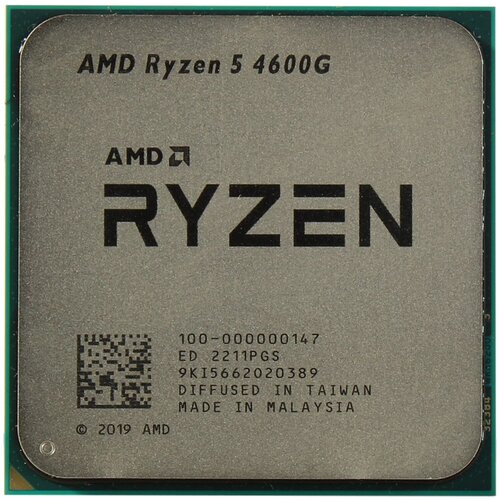 Процессор AMD Ryzen 5 4600G AM4, 6 x 3700 МГц, OEM процессор amd ryzen 5 7500f am5 6 x 3700 мгц oem
