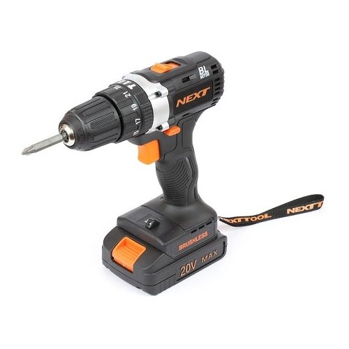 Аккумуляторная дрель-шуруповерт NEXTTOOL ACD-20BLS 599900₽