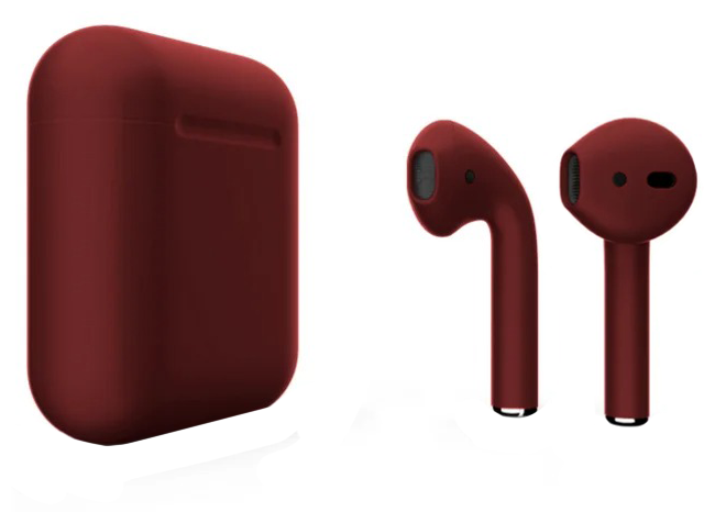 Наушники Apple AirPods 2 Color (без беспроводной зарядки чехла) Бордовый матовый