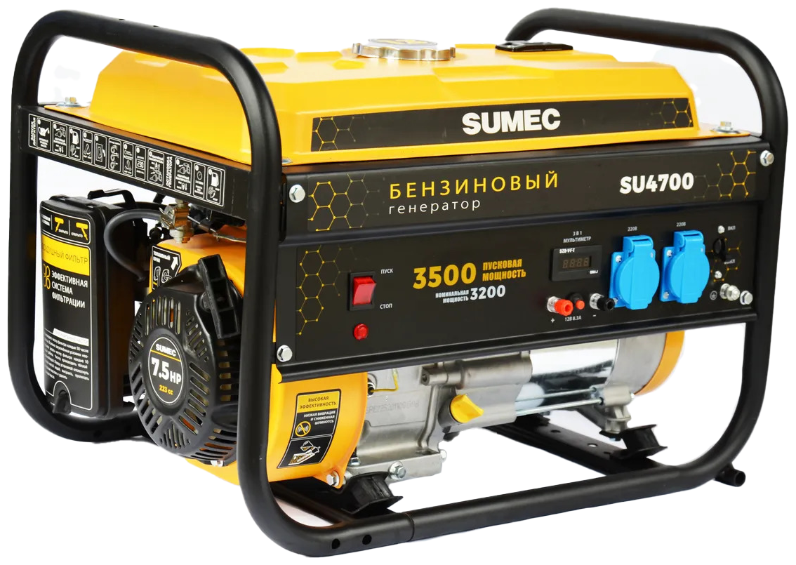 Генератор бензиновый 3,2 кВт SUMEC SU4700