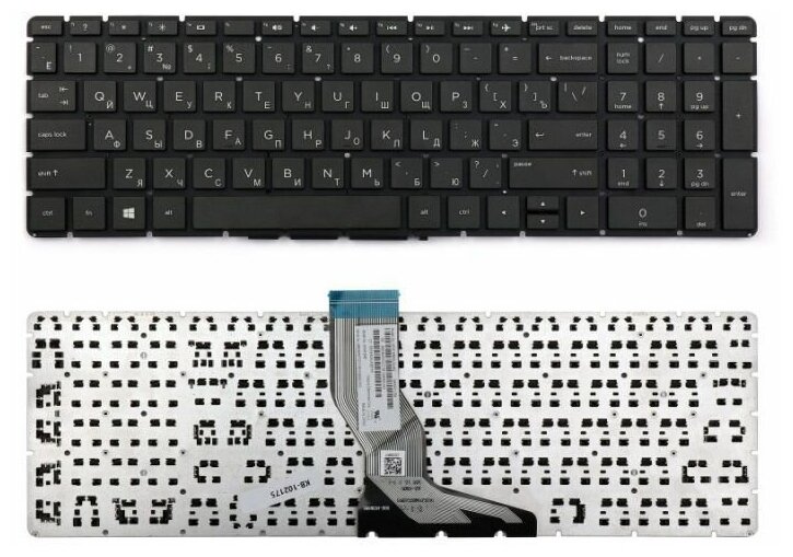 Клавиатура для HP Pavilion x360, 250 G6, 255 G6, 15-BS, 15-BW, 15Q-BD, 15-CC, 17G-BR, 925008-001, HR04-A