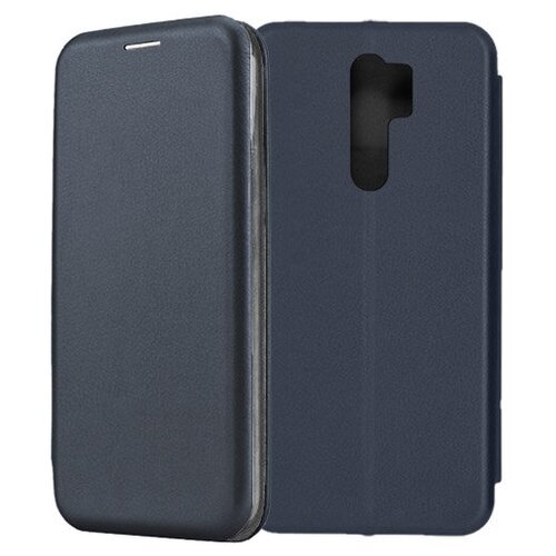 Чехол-книжка Fashion Case для Xiaomi Redmi 9 темно-синий чехол книжка fashion case для xiaomi redmi 8a темно синий