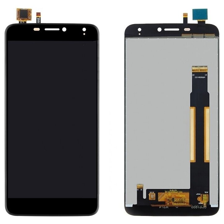 Дисплей (экран) в сборе с тачскрином для BQ Mobile BQS-5520 Mercury черный / 1280x720