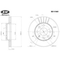 Bm диск тормозной вент 236 мм, nexia, lanos, kadett, vectra a bdv060, (1шт)