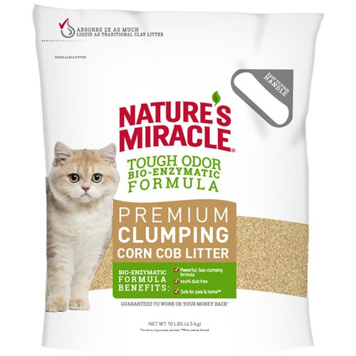 Наполнитель для кошачьего туалета NM Premium Natural Care кукурузный 10л