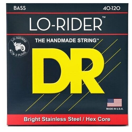 фото Dr strings lh5-40 lo-rider струны для бас-гитары