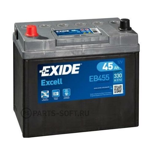 фото Exide eb455 аккумуляторная батарея excell 12v 45ah 330a b0
