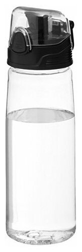 Бутылка спортивная «Capri» (10031301, прозрачный, d7,7 х 25, корпус- тритан, крышка- полипропилен/пластик)